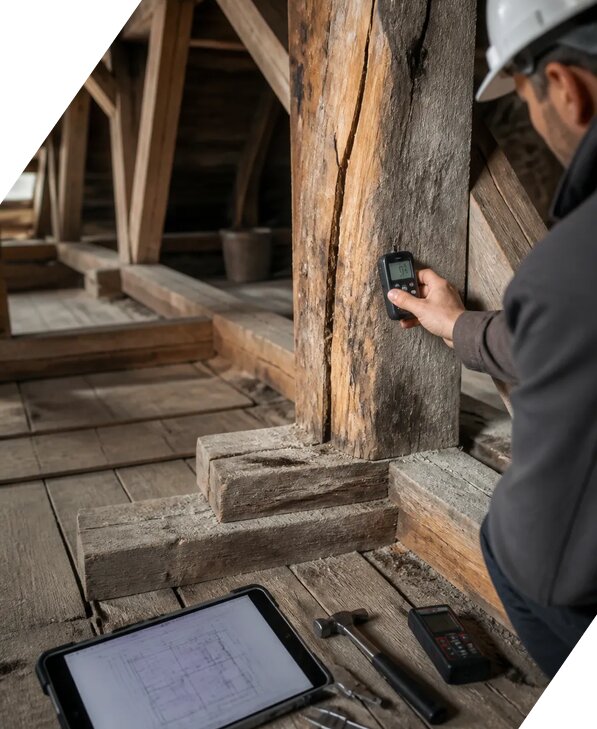 Обследование деревянных конструкций в Отрадном от 5435 р. | ЭкспертизаРоссия