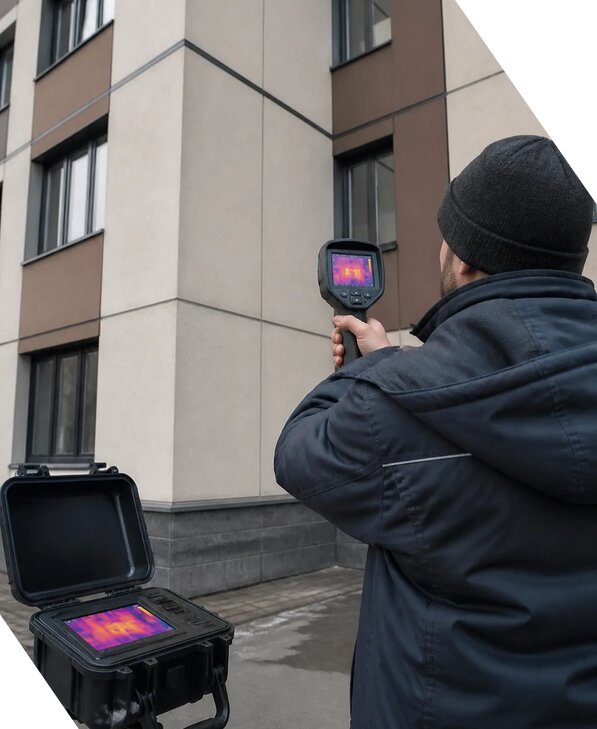Тепловизионное обследование зданий и сооружений в Отрадном