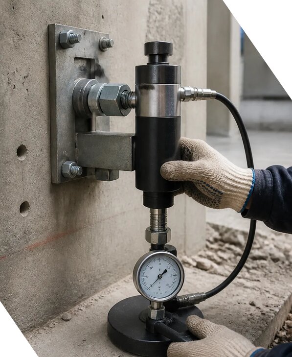 Испытание анкерных устройств в Отрадном с оформлением протокола